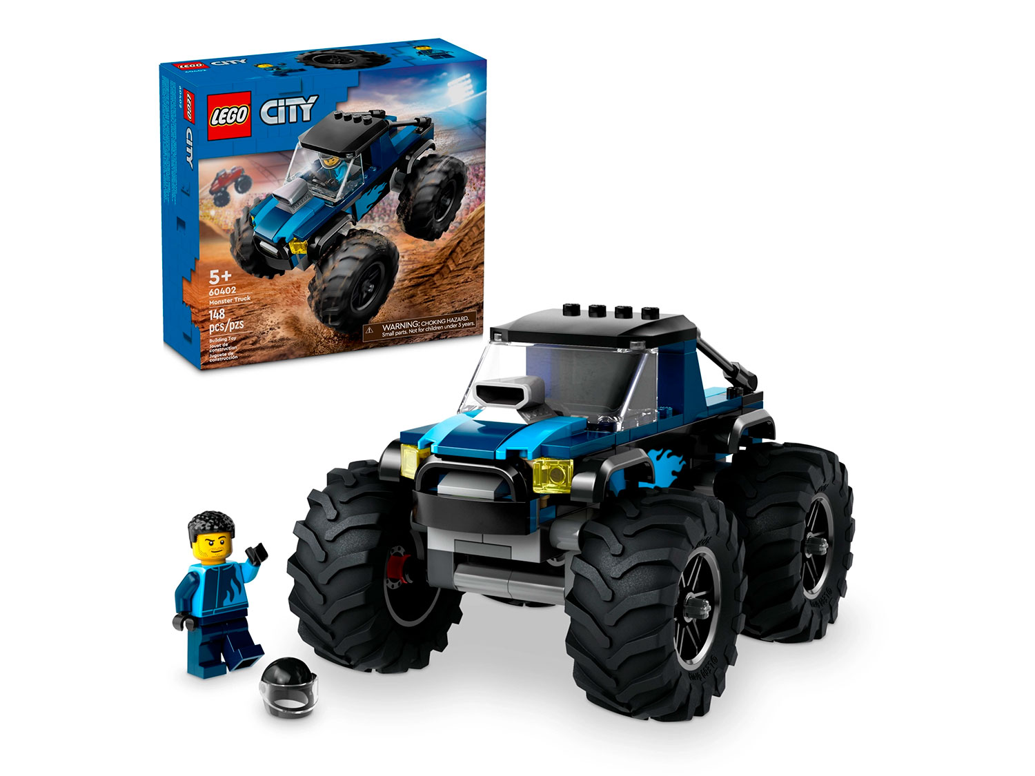 Конструктор LEGO City Синий монстр-трак 60402 148 дет. - фото 1