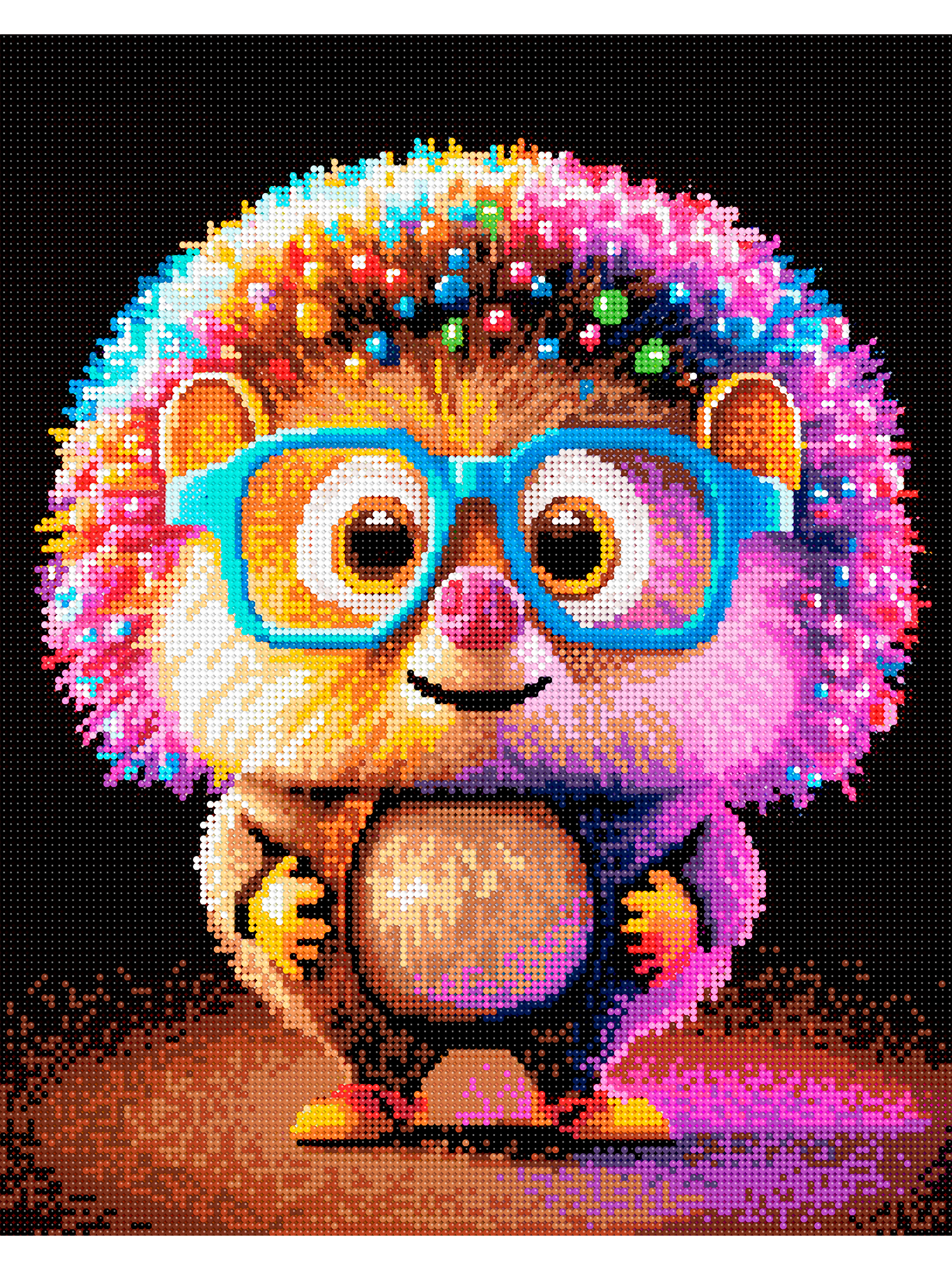 Алмазная мозаика Art on Canvas Диско еж - фото 2