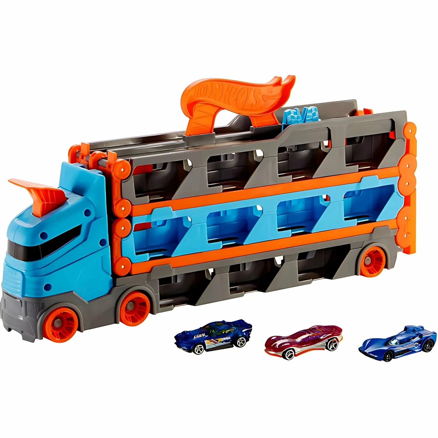 Грузовик Hot Wheels автотрек Скоростная автотрасса GVG37 - фото 20