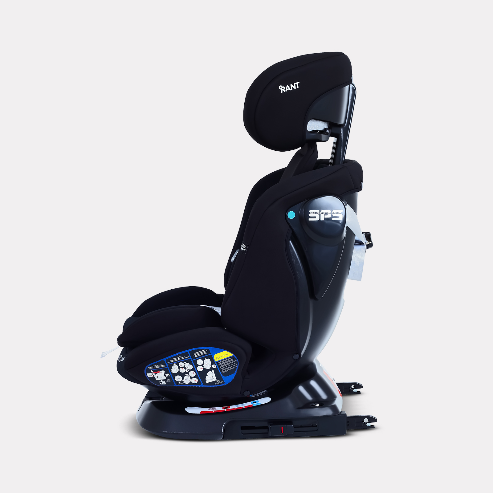 Автокресло Rant NITRO New isofix Isofix 0+/1/2/3 (0-36 кг) черный - фото 10
