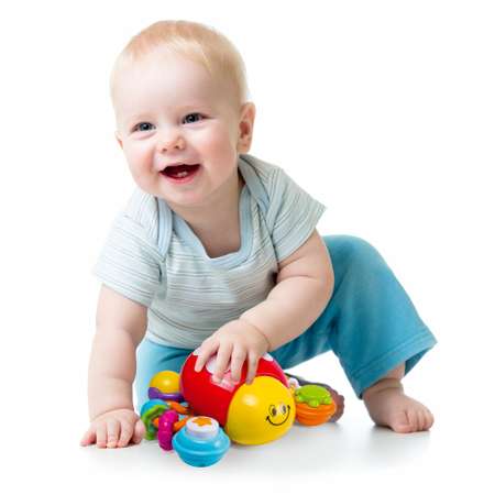 Музыкальная погремушка BabyGo Божья коровка Push and Go