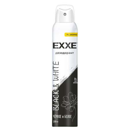 Дезодорант женский аэрозоль EXXE Black and White Черное и белое XL 200мл