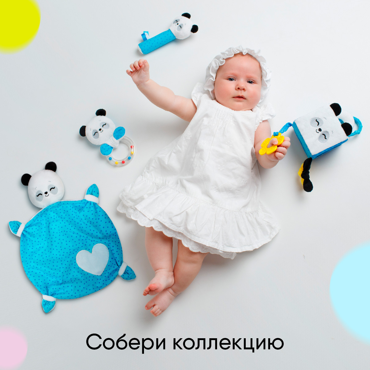 Игрушка Мякиши погремушка Пандочка Гучи - фото 7