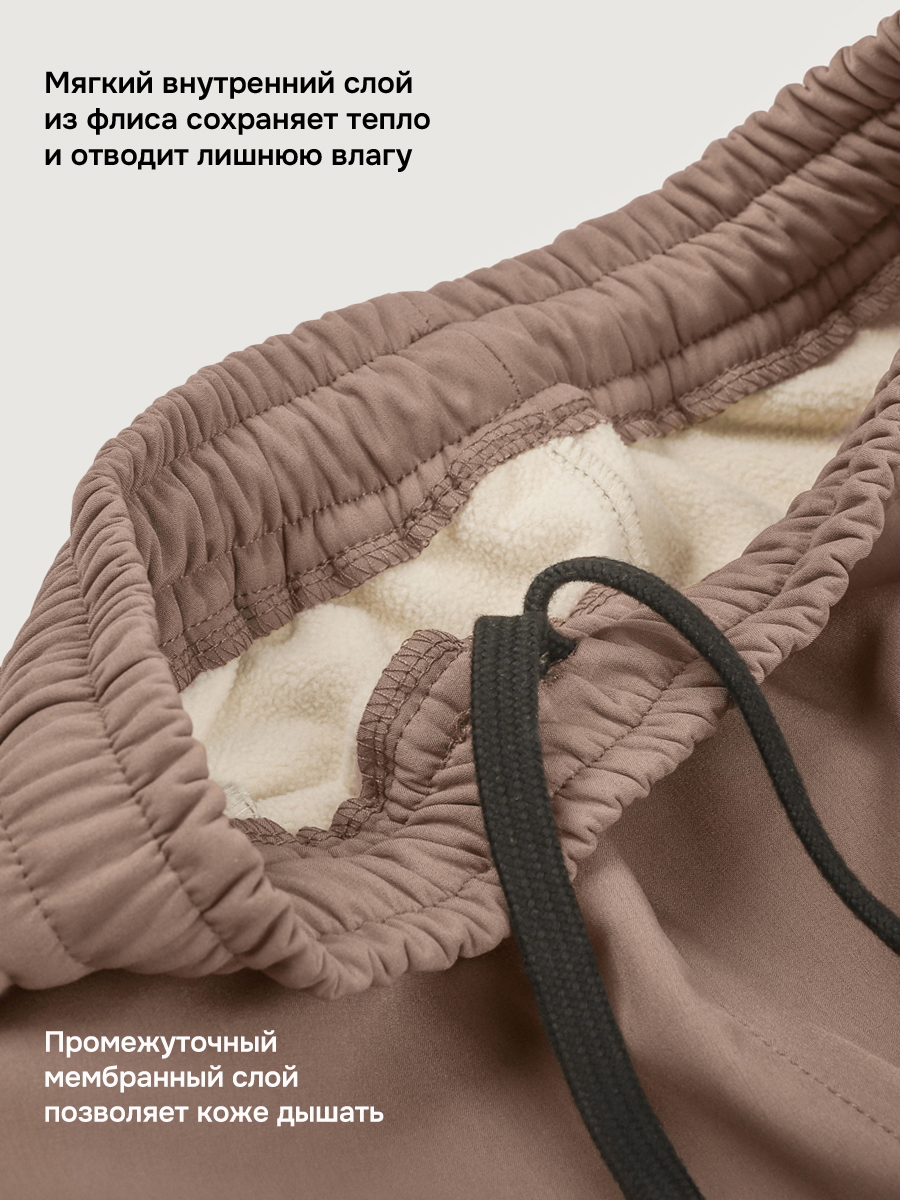 Брюки утепленные NIKASTYLE 2л16826 кофе - фото 5