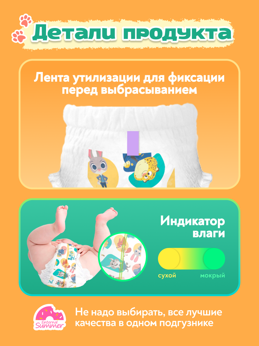 Трусики Enternal Summer Premium Care ультратонкие XXXXL (19+ кг) 24 шт. - фото 12
