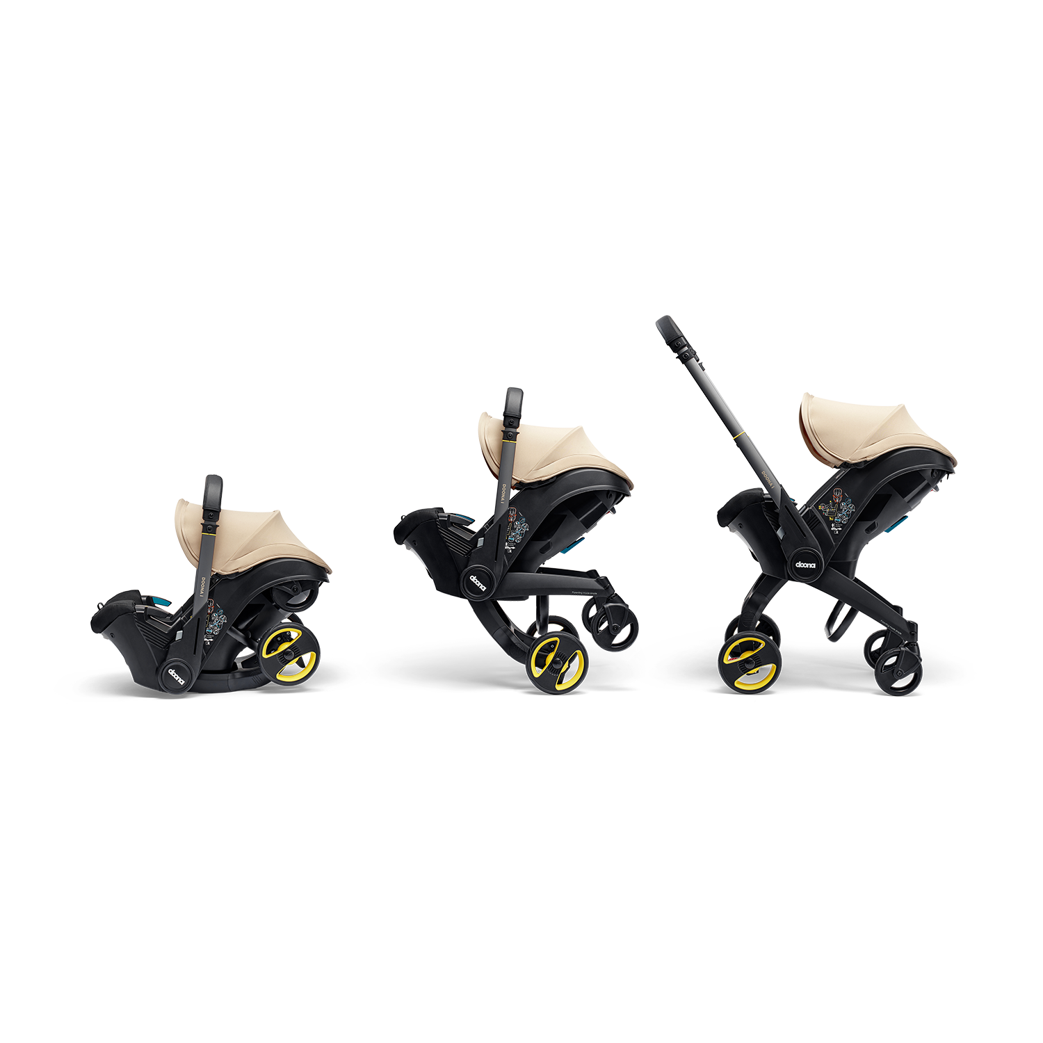 Коляска трансформер Doona i Sahara Sand бежевый - фото 11