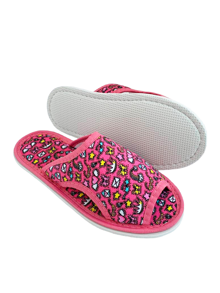 Тапочки IVShoes С-6ЖТПО-МР/короны/розовый - фото 6
