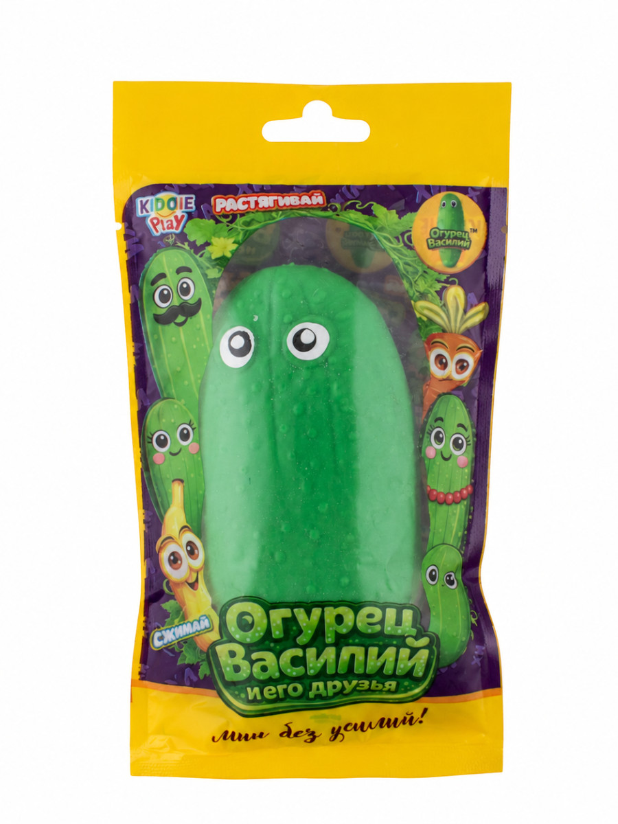 Игрушка-антистресс KiddiePlay сквиш Огурец Василий - фото 5