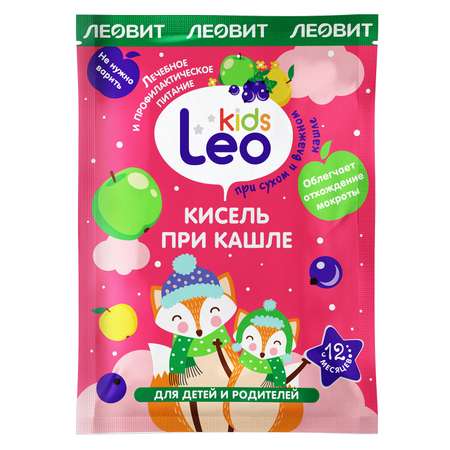 Кисель Леовит LeoKids при кашле 12г*5пакетов