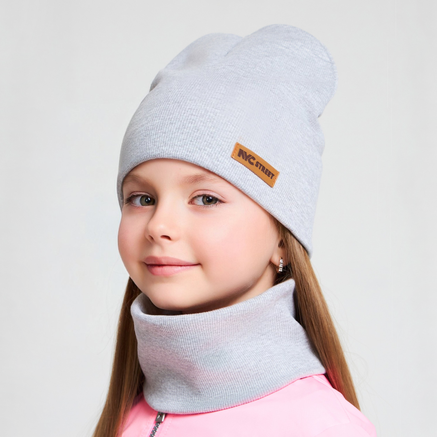 Шапка и снуд KUBRIO KU-H-69-KashG-Lgrey - фото 1