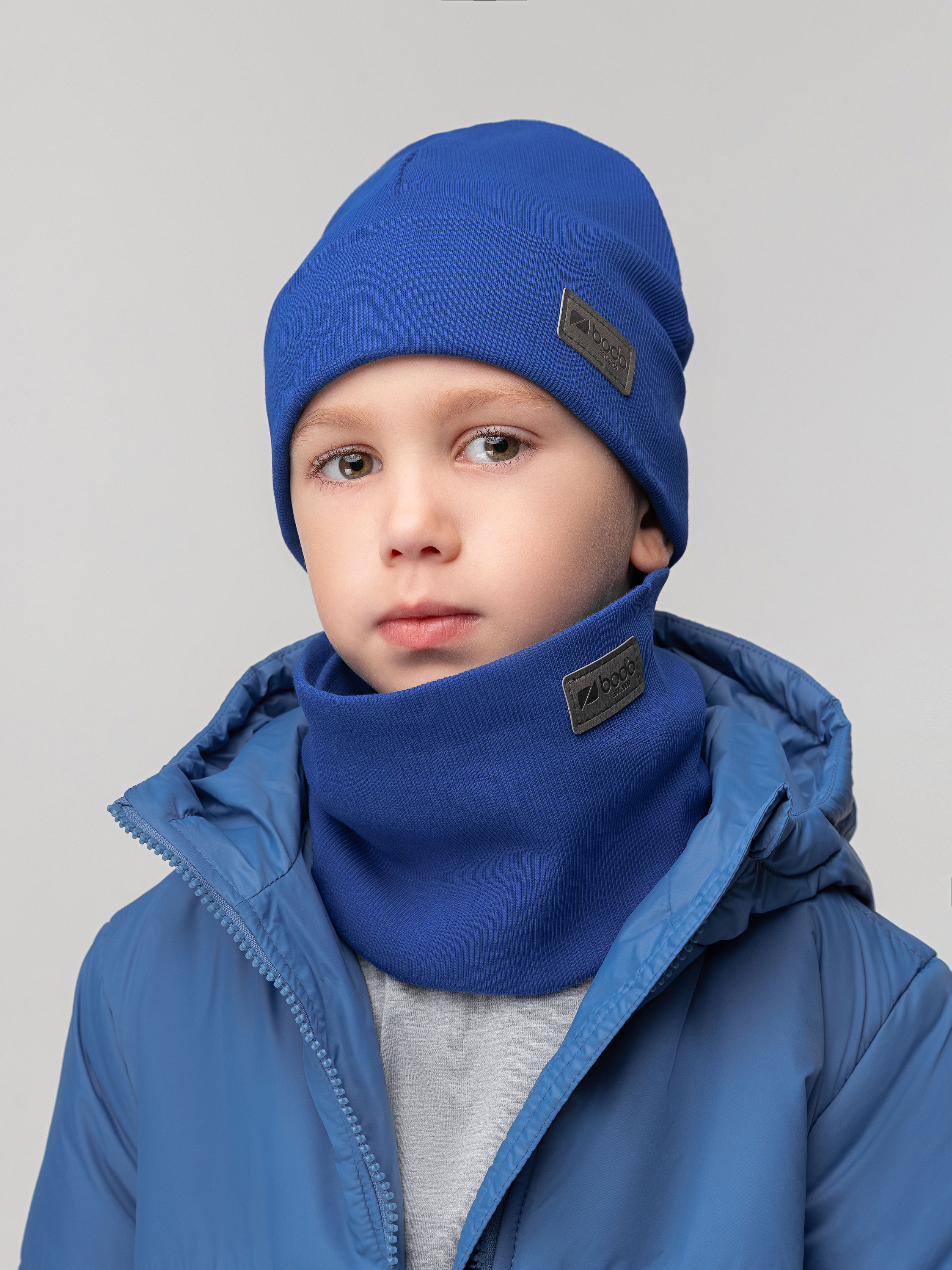 Изображение товара Демисезонный комплект шапка и снуд Bodo 50 для детей и взрослых