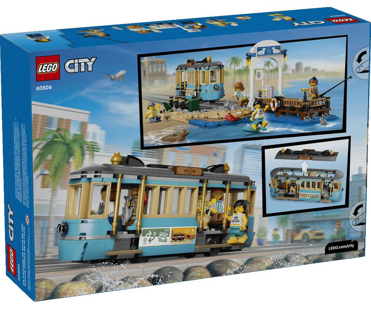 Конструктор LEGO City Классический пляжный трамвай 693 дет. - фото 7