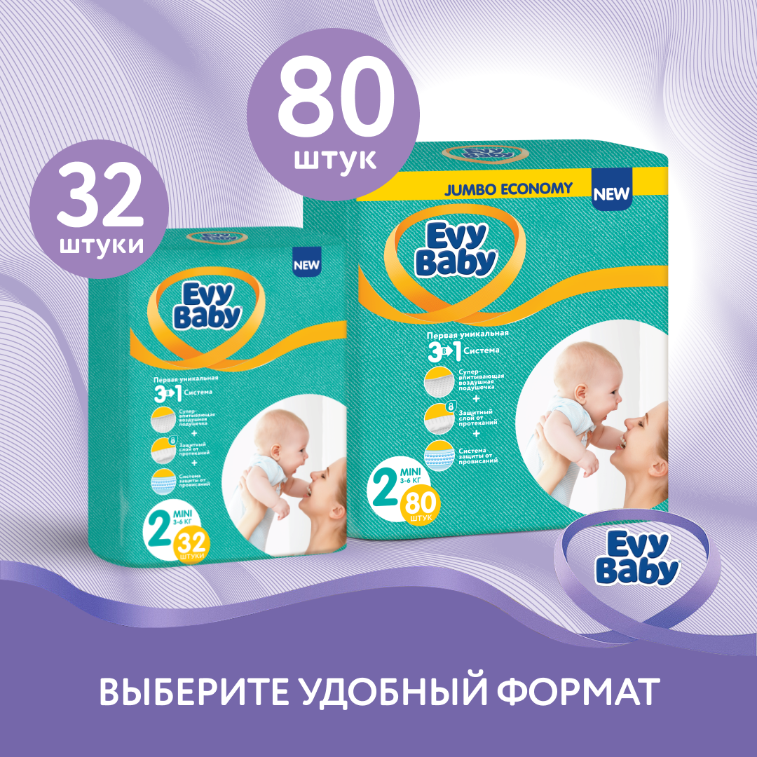 Подгузники Evy Baby S 32 шт. - фото 5