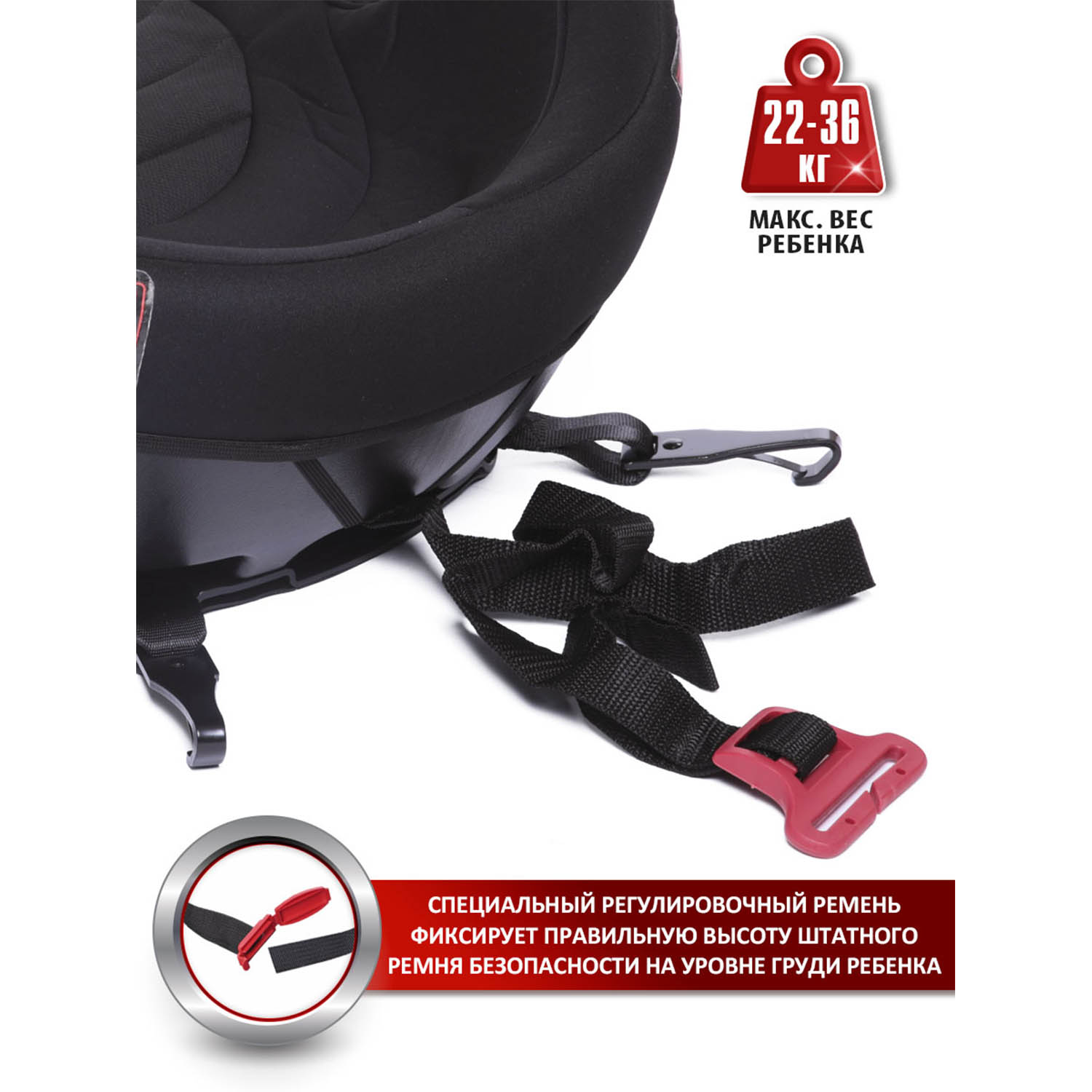 Автокресло BabyCare Setty Isofix 3 (22-36 кг) - фото 9