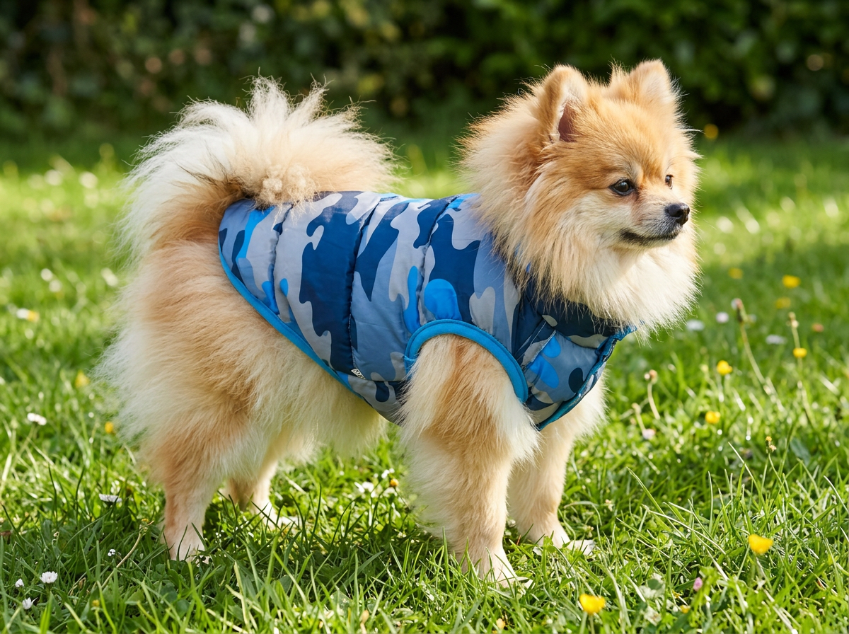 Куртка для собак Sima-Land двухсторонняя голубая - фото 2