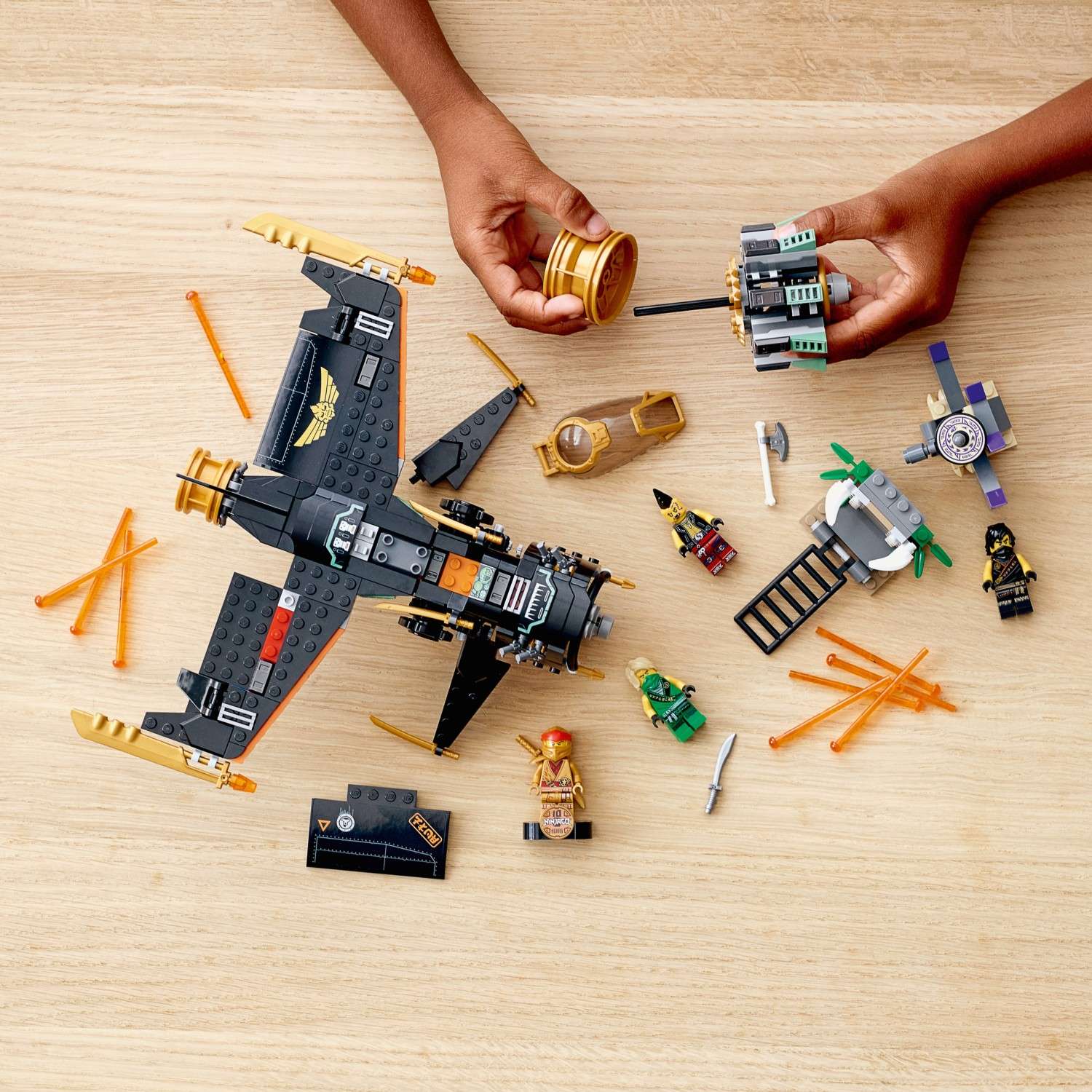 Конструктор LEGO NINJAGO Истребитель Коула блочный - фото 11