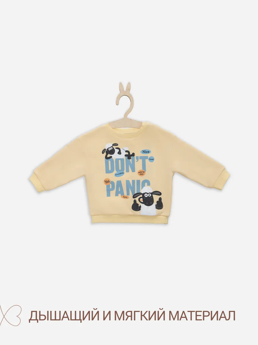 Свитшот Mark Formelle (Марк Формэль) 83106/абрикосовый щербет +печать - фото 3