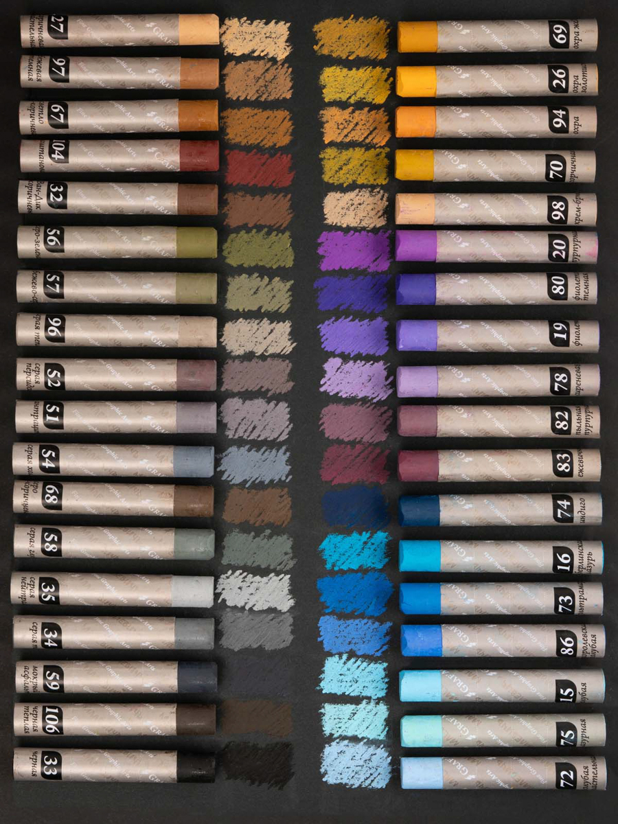 Пастель масляная Малевичъ 72 шт. - фото 15