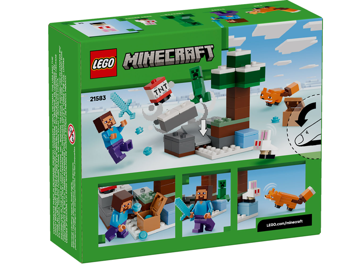 Конструктор LEGO Minecraft Приключение Стива 21583 79 дет. - фото 3