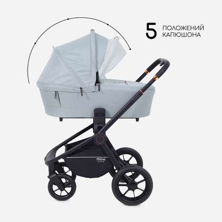 Коляска 2в1 MOWbaby 2 в 1 Mowbaby Zoom Light серый