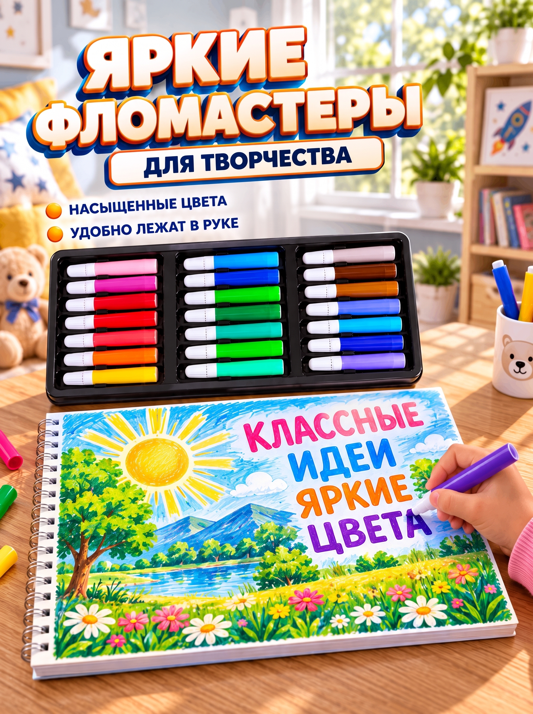 Набор для рисования LABI Солнышко 147 шт. - фото 6