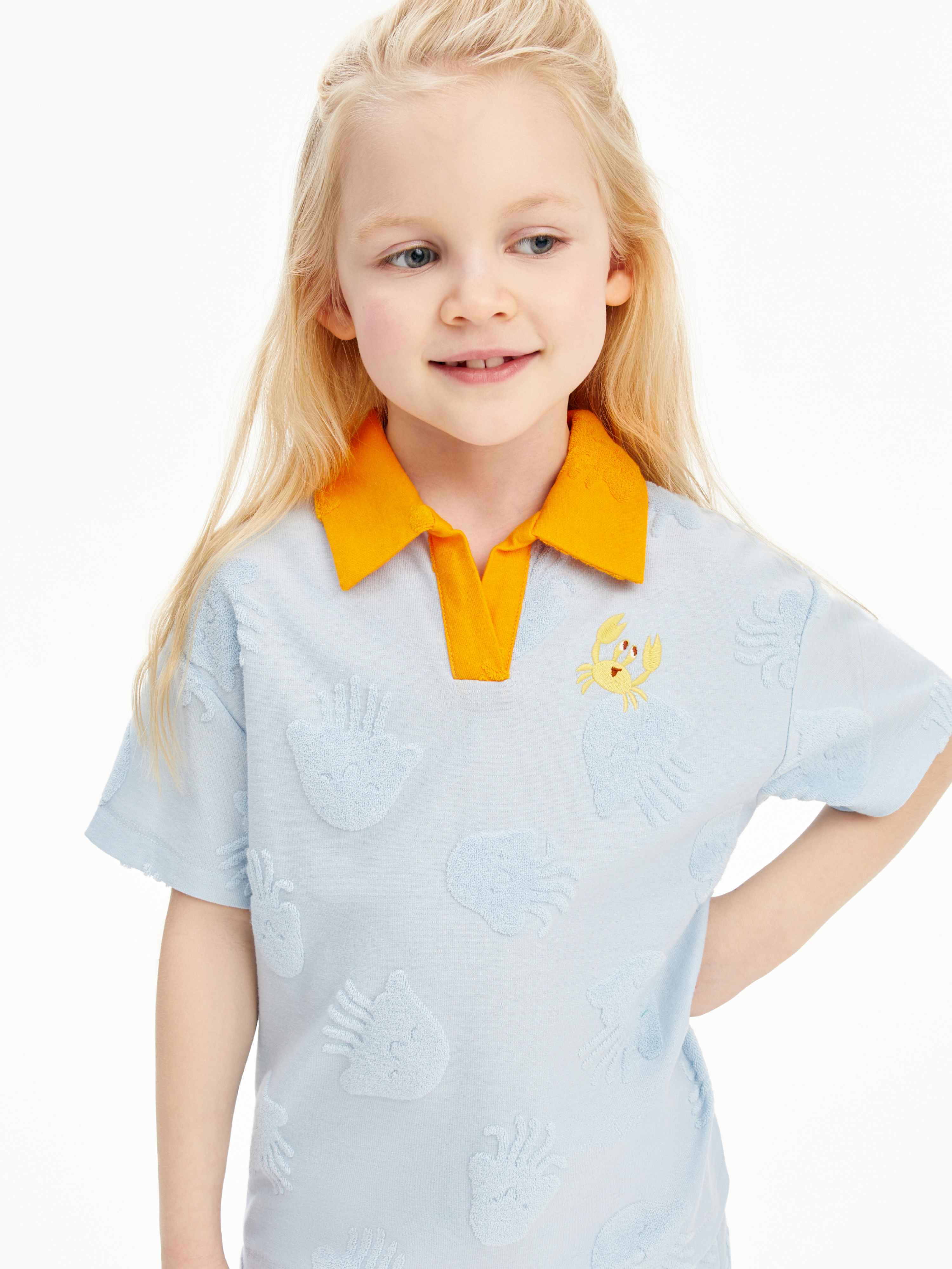 Поло Junion 904978.TTSH0042-Light-blue-2 - фото 4