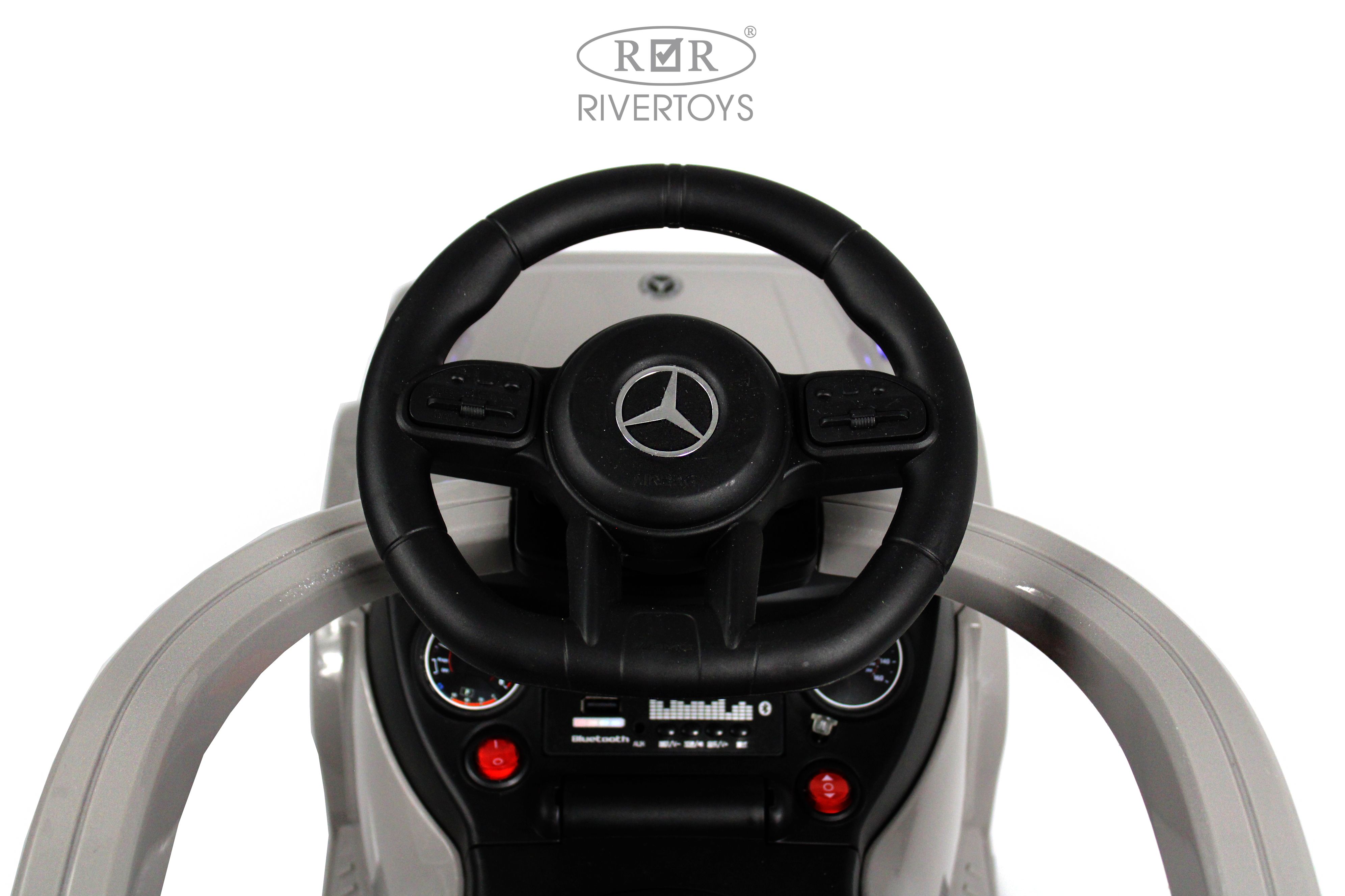 Электромобиль RIVERTOYS Mercedes Z001ZZ-A-GREY-DIAMOND С пультом ДУ - фото 21