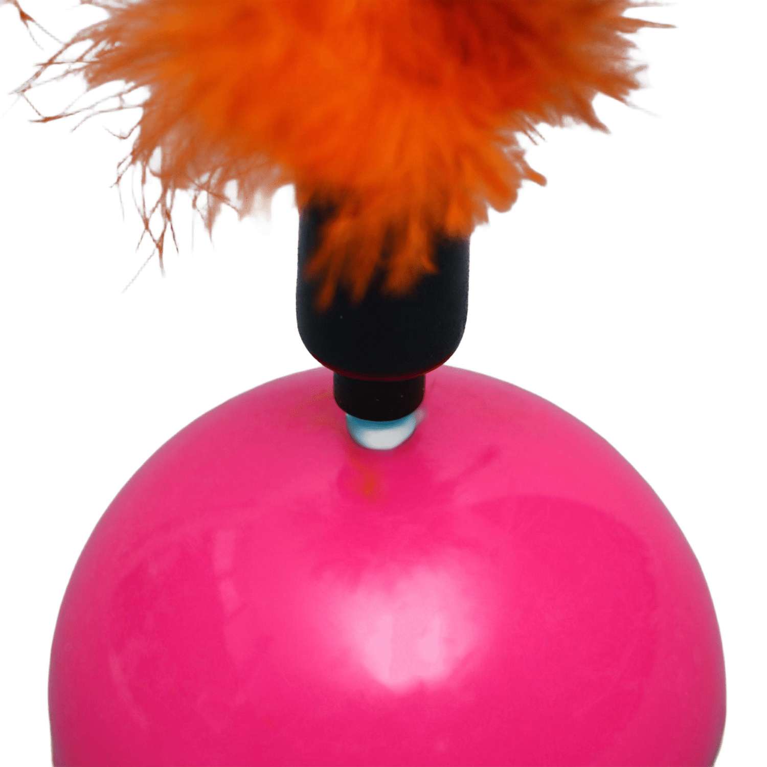 Игрушка-неваляшка для кошек Пижон с перьями в ассортименте - фото 2