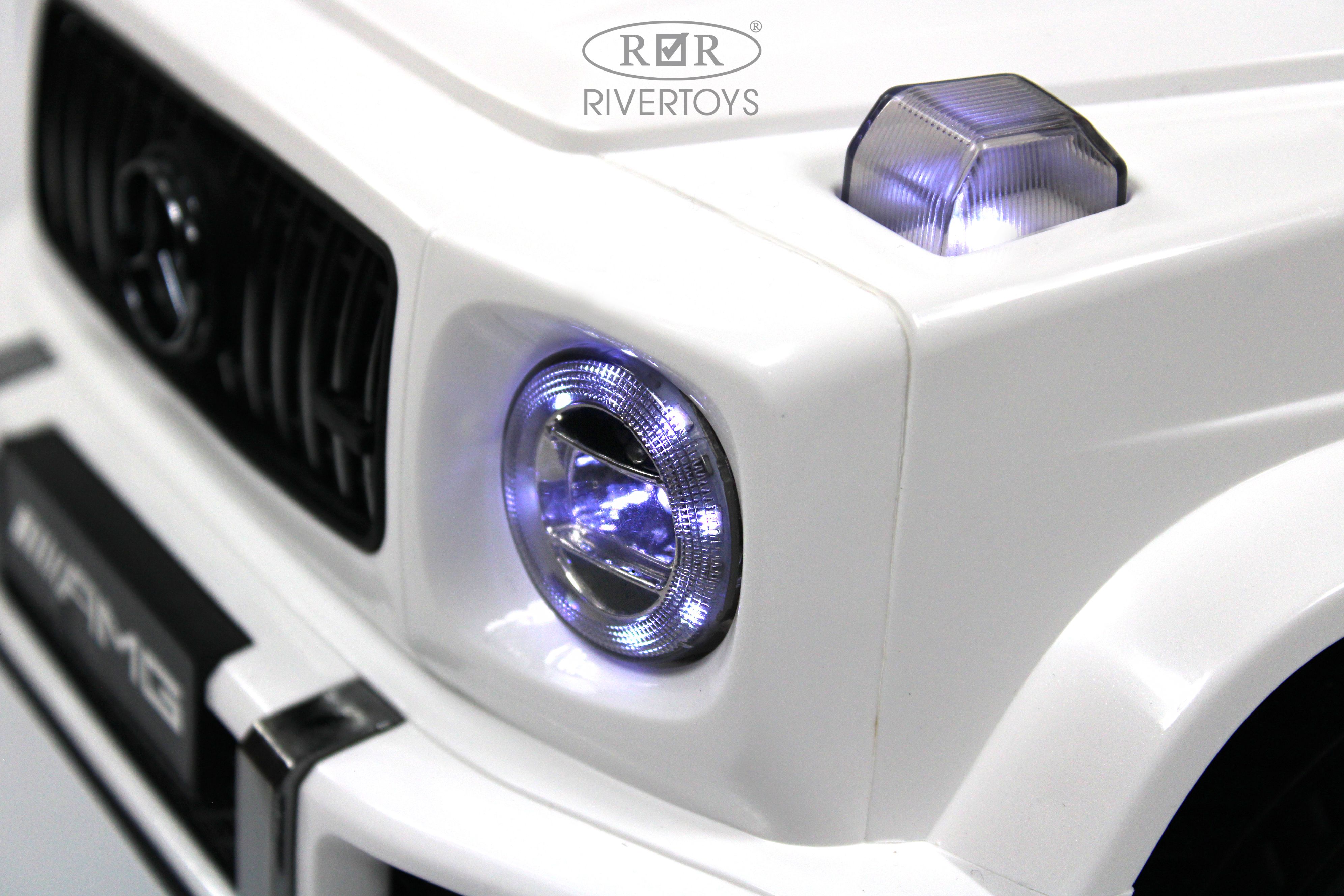 Каталка RIVERTOYS Mercedes-BenzG63 White Diamond белый - фото 10