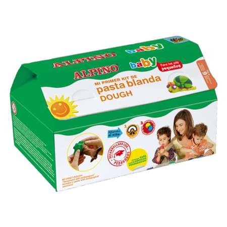 Тесто-пластилин ALPINO 6 цв.