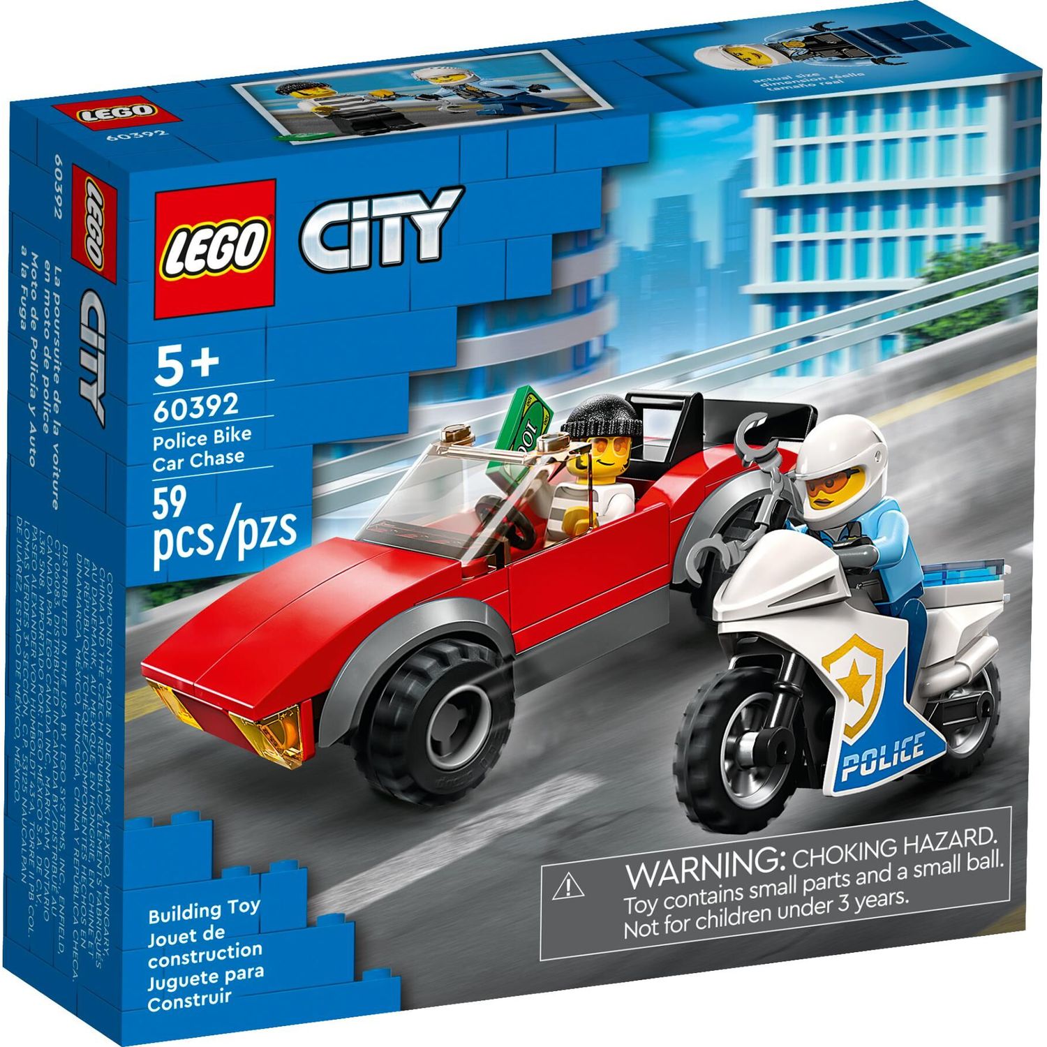Конструктор LEGO City Полицейская погоня 59 дет. - фото 1