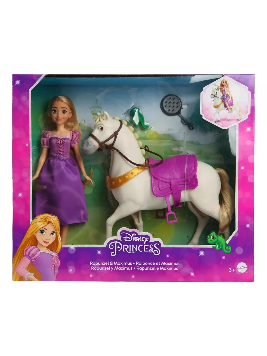 Кукла классическая Disney Princess Рапунцель и Максимус высота 28 см HLW23 - фото 7
