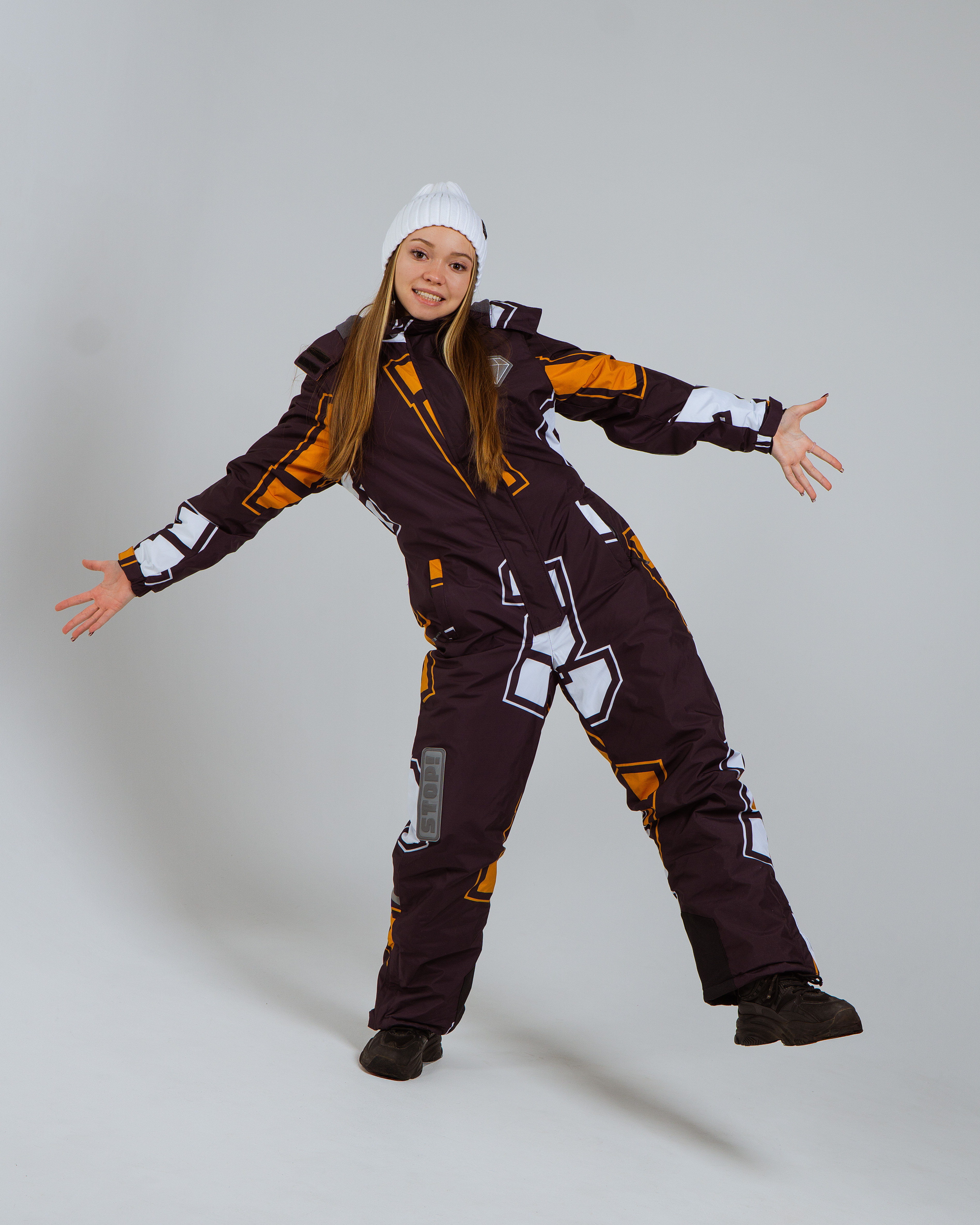 Комбинезон Saimaa GLO-10 черно-оранжевый - фото 9