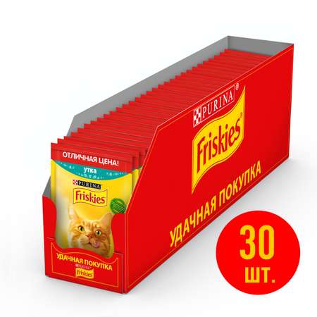 Корм для кошек Friskies влажный с уткой в подливе 50г