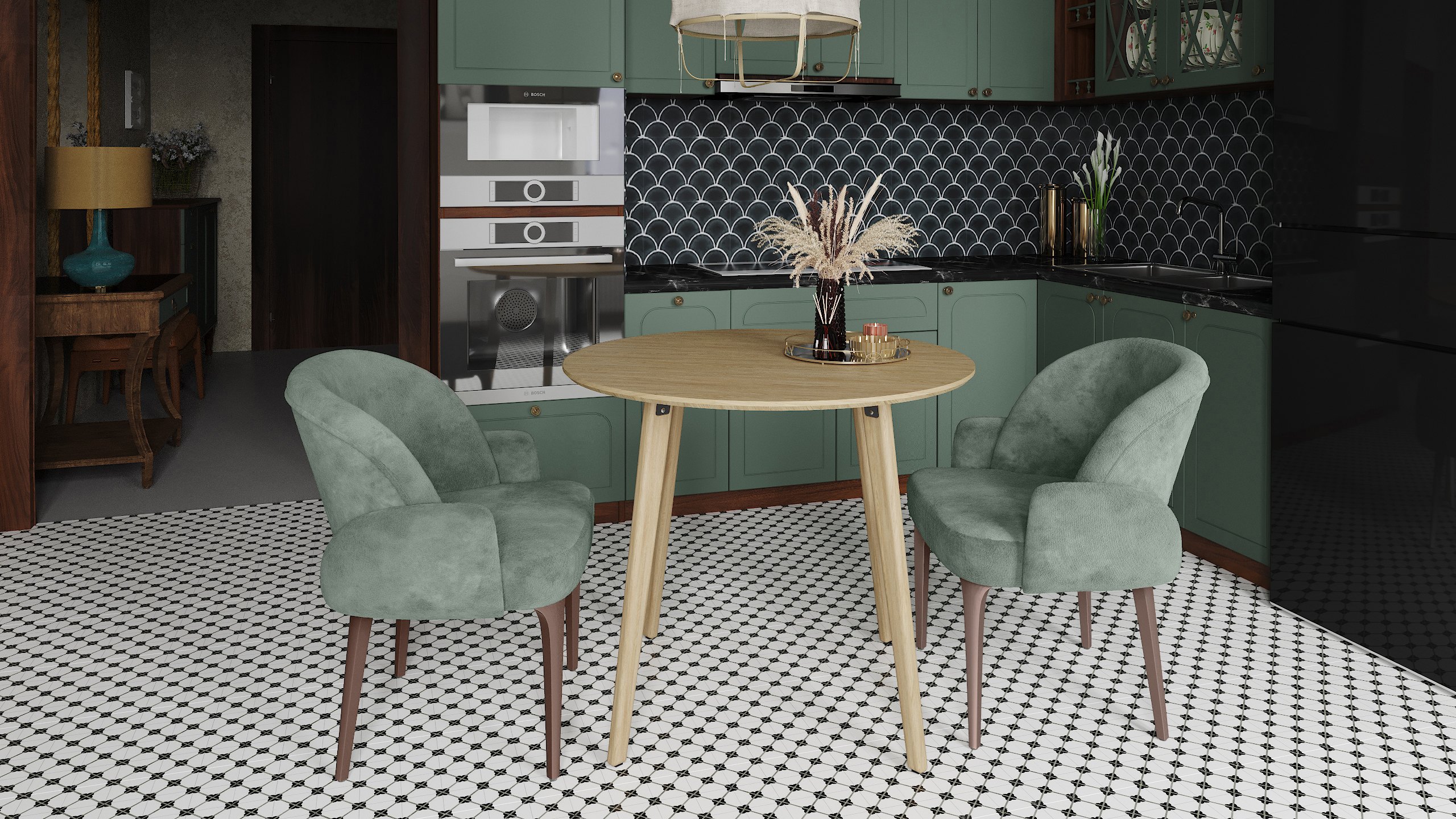 Стол обеденный КАЛИФОРНИЯ МЕБЕЛЬ Морган Дуб янтарный - фото 6