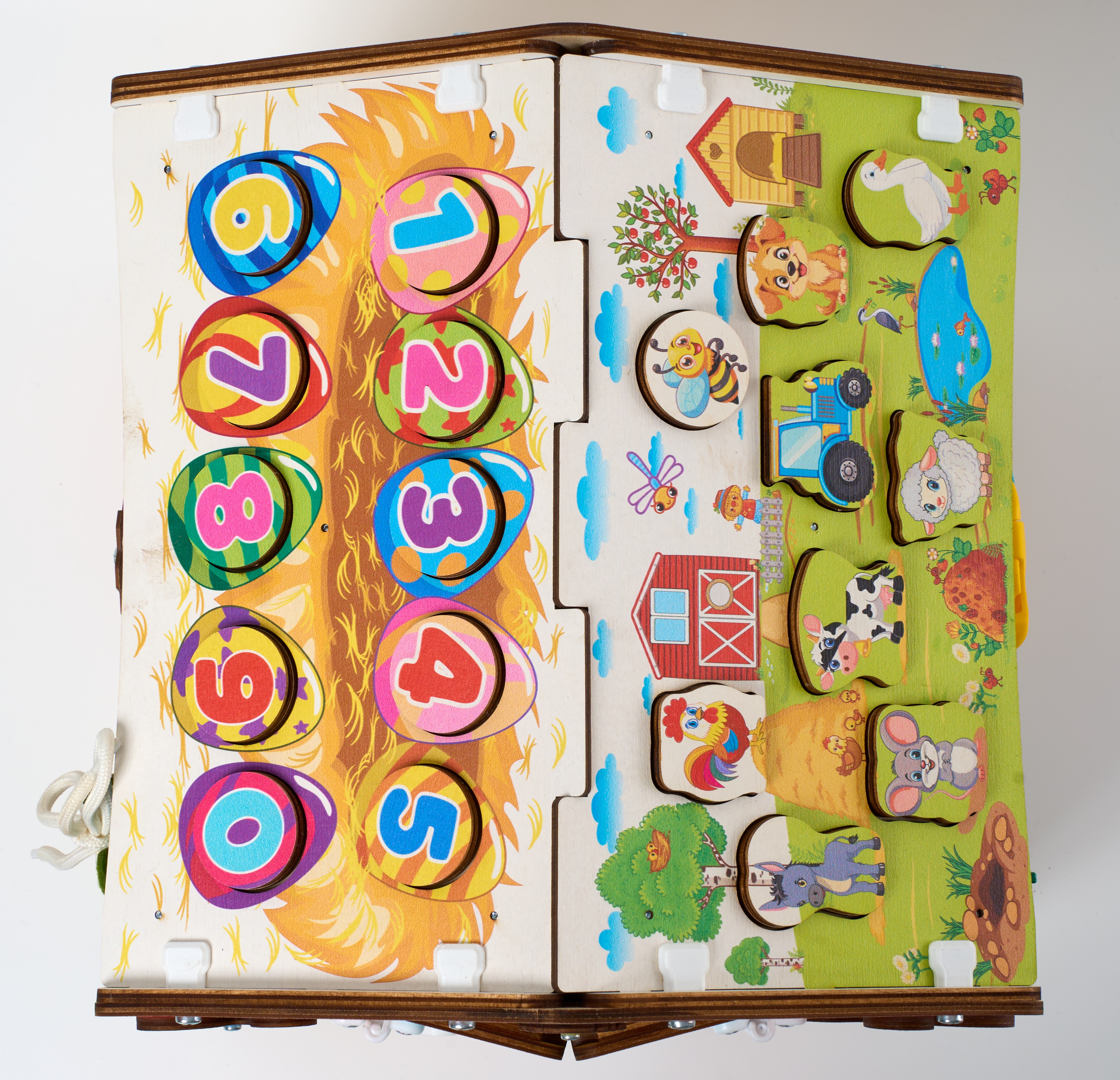 Игрушка MyKiddyQuest бизиборд Ферма - фото 7