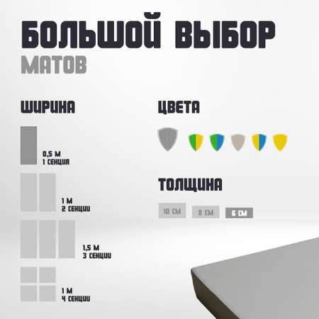 Мягкий щит (мат) 100х50х6 см ROMANA одинарный
