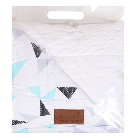 Плед Amarobaby Mild design edition Фигуры Белый
