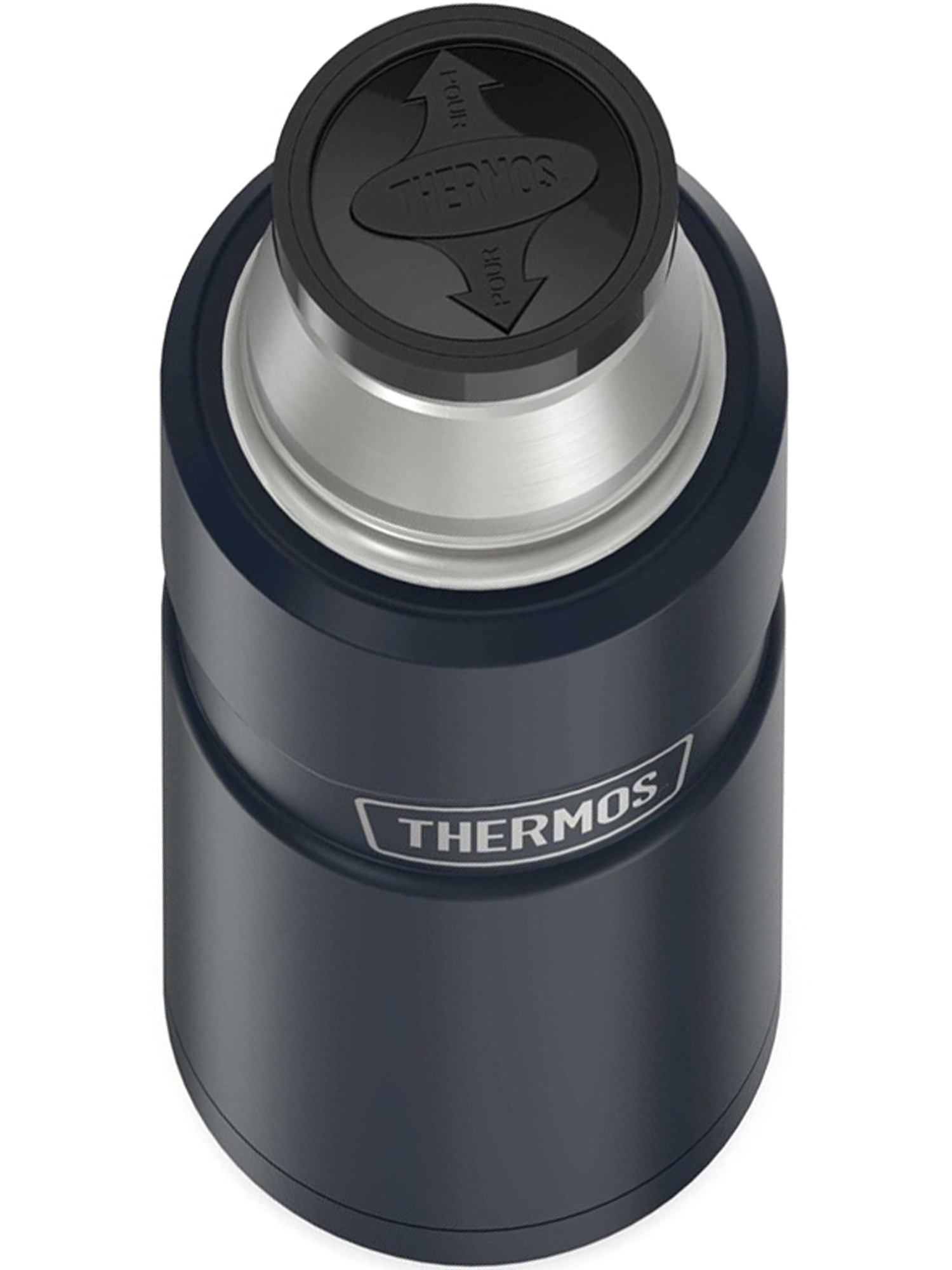 Термос для кофе чая 470 мл THERMOS KING-2000 тёмно-синий – нержавеющая сталь герметичный тепло/холод 12/24 часа - фото 9