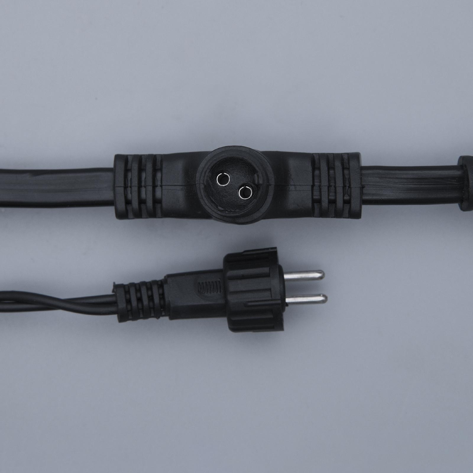 Гирлянда Luazon «Занавес» 2 × 9 м IP44 УМС тёмная нить 1800 Led свечение белое 220 В - фото 5
