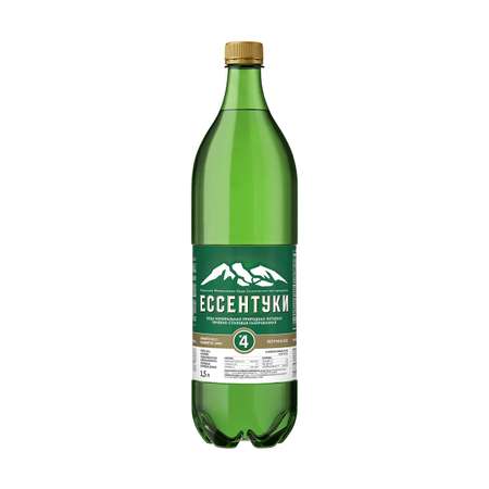 Минеральная вода Ессентуки №4 природная газированная 1.5 л ПЭТ 6 шт.