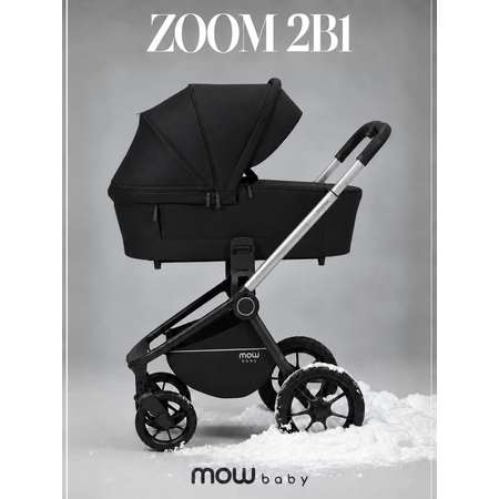 Коляска 2в1 MOWbaby Zoom черный