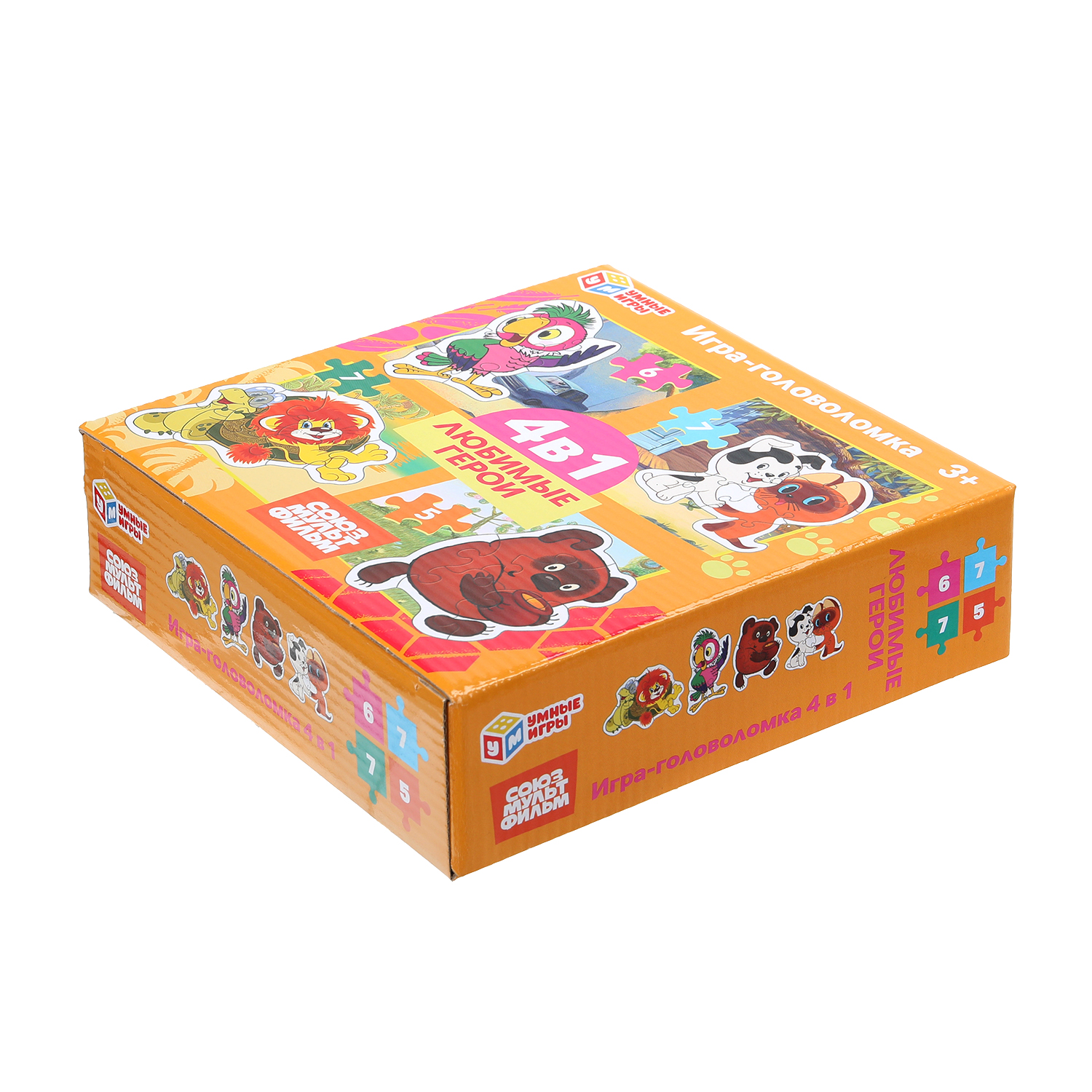 Пазл Умные игры Любимые герои 4в1 классический - фото 6