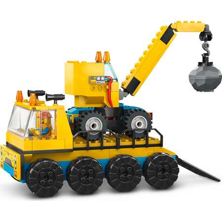 Конструктор LEGO City Trucks and Wrecking Ball Crane блочный