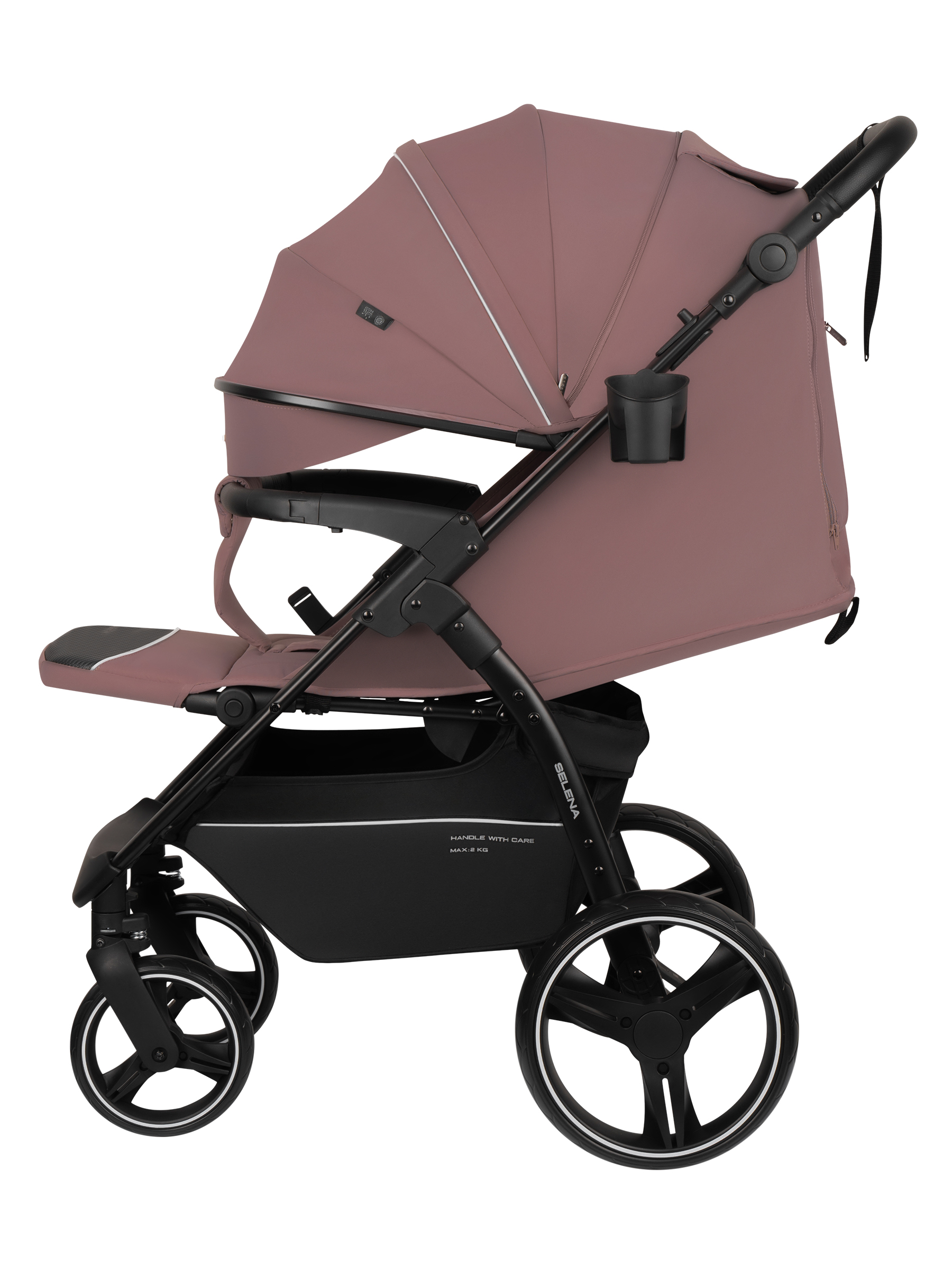 Коляска прогулочная JOVOLA SELENA 2026 всесезонная розовый - фото 9