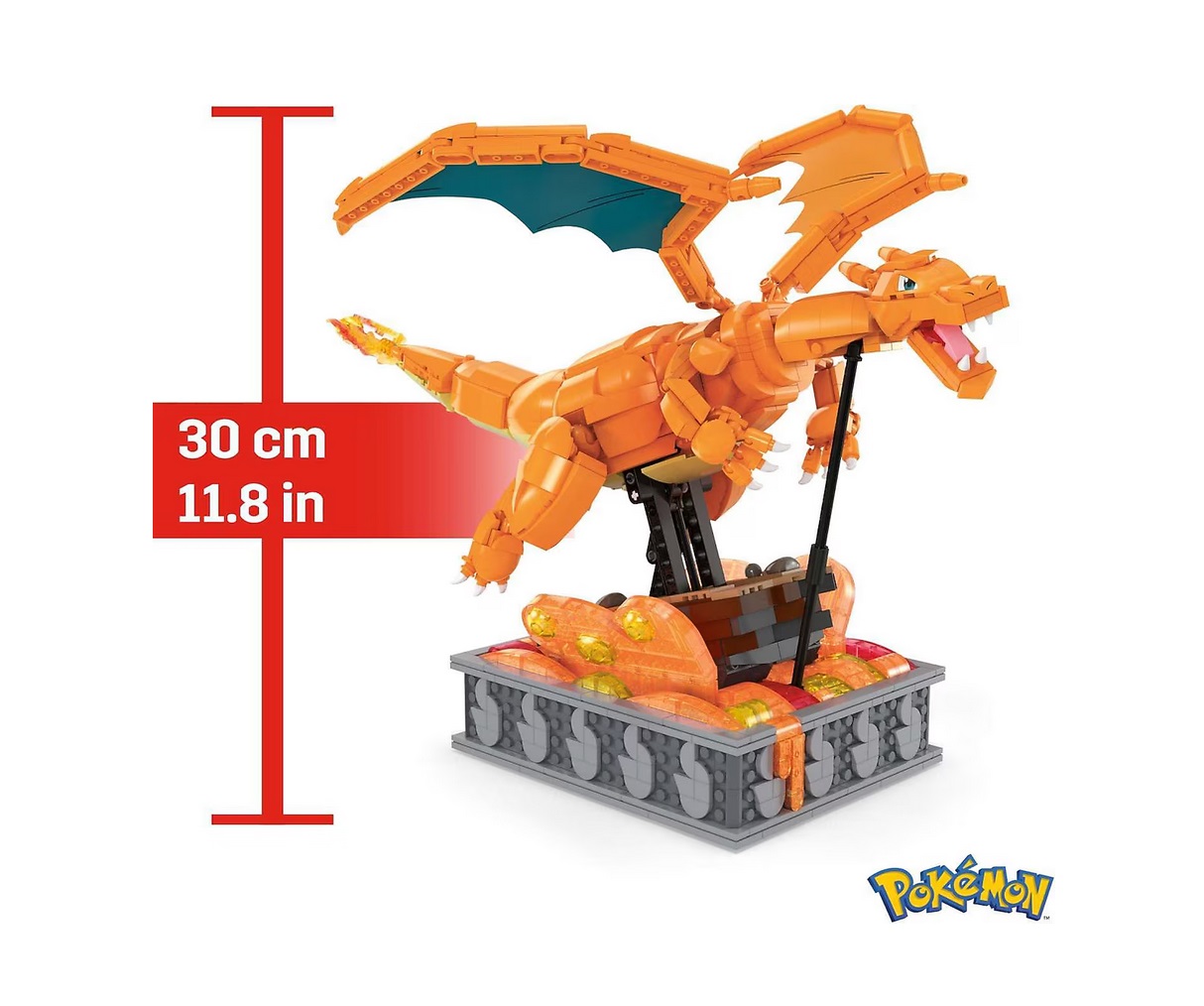 Конструктор Mega Construx Pokémon Motion Glurak 1664 дет. - фото 4