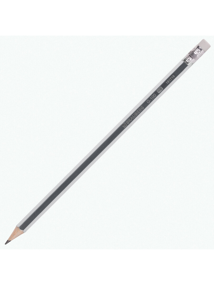 Карандаши чернографитные Brauberg 12 шт. - фото 12