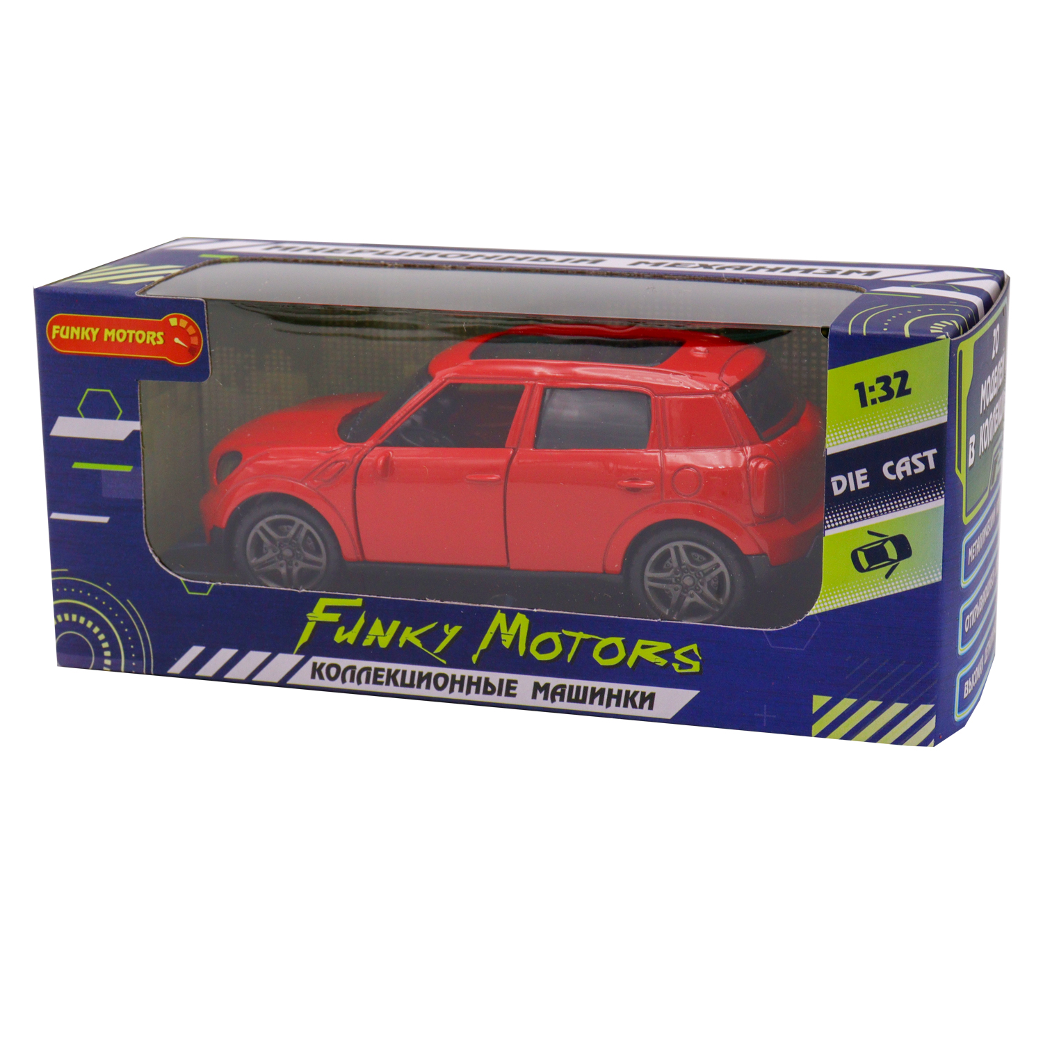 Автомобиль Funky Toys Хэтчбэк 1:32 FT1101-14 - фото 4