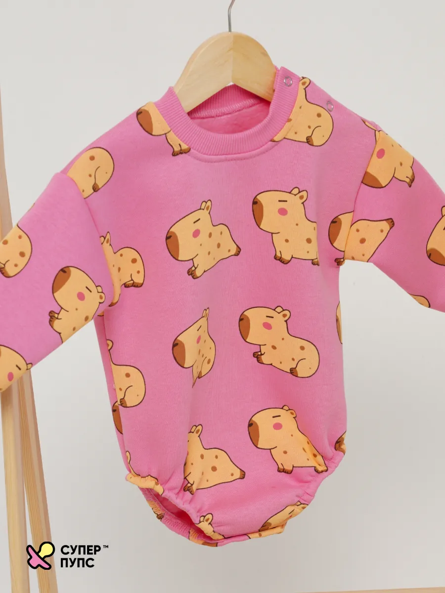 Боди Супер Пупс ромпер/многокапибар - фото 8