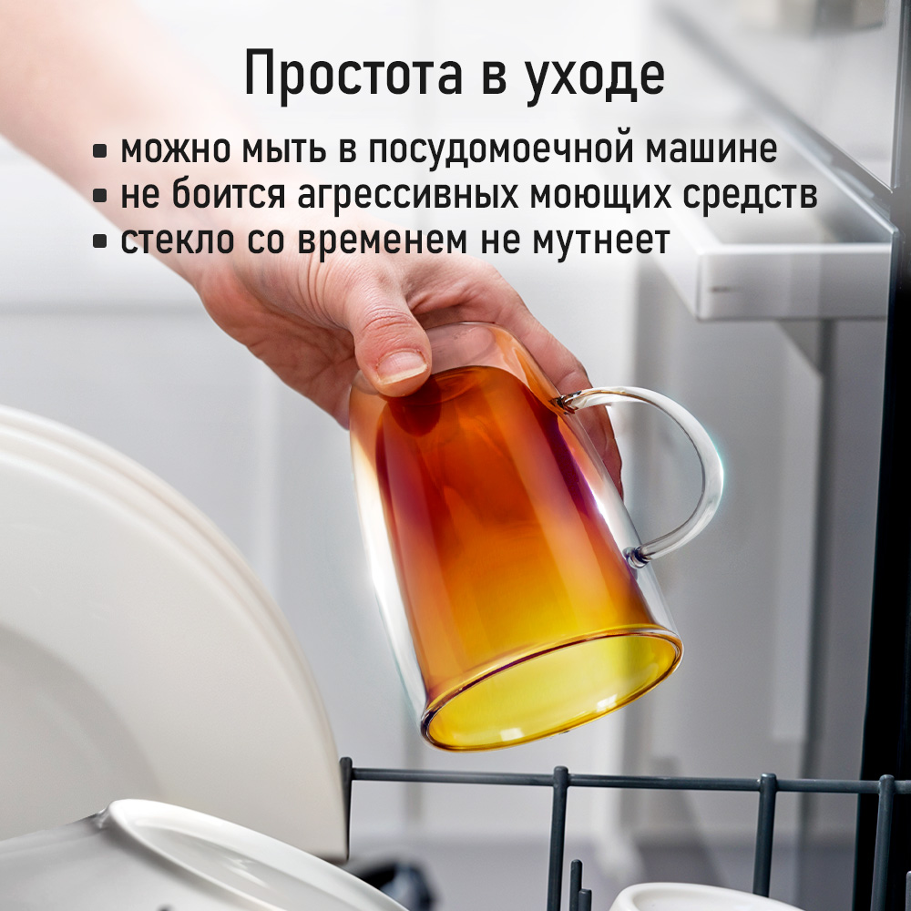 Прозрачные кружки MARTA MT-GD3780C - фото 5